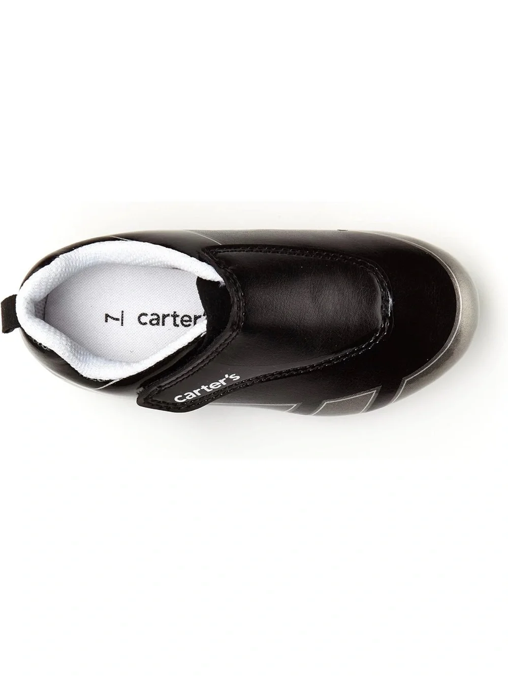 Carter’s black & silver soccer cleats, 8